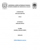 ÉTICA . ACTIVIDAD 3 .ANÁLISIS CRÍTICO