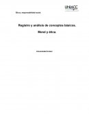 Registro y análisis de conceptos básicos. Moral y ética