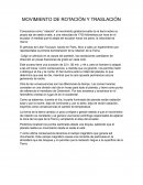 Movimiento de rotación y traslación