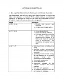 Actividad en clase titulos. Facturas