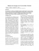 Balance de energía convertidor Teniente