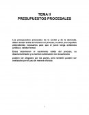 Presupuestos Procesales
