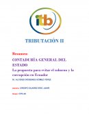 CONTADURÍA GENERAL DEL ESTADO. La propuesta para evitar el soborno y la corrupción en Ecuador