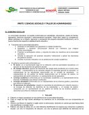 CIENCIAS SOCIALES Y TALLER DE HUMANIDADES