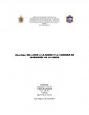 DEL LICEO A LA UNEFA Y LA CARRERA DE INGENIERÍA EN LA UNEFA