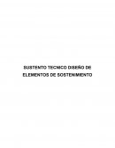 SUSTENTO TECNICO DISEÑO DE ELEMENTOS DE SOSTENIMIENTO