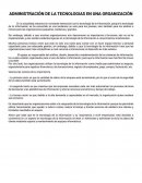 Administración de las tecnologias en una organización