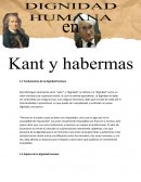 DIGNIDAD HUMANA EN KANT Y HABERMAS