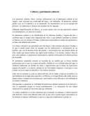 Cultura y patrimonio cultural