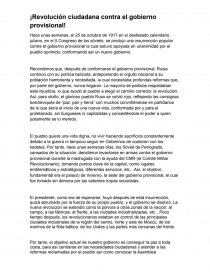 ¡Revolución ciudadana contra el gobierno provisional!. Página 1