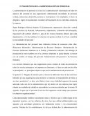 FUNDAMENTOS DE LA ADMINISTRACIÓN DE PERSONAL