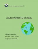 ¿Qué es el calentamiento global?