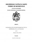 IMPLEMENTACIÓN DE RESPONSABILIDAD SOCIAL EMPRESARIAL EN LA ACTUALIDAD
