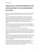 ANÁLISIS DEL COMPORTAMIENTO DEL CONSUMIDOR DE UN CONSUMIDOR EN CHINA