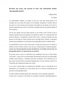 Derechos que posee una persona al tener una enfermedad mental: “discapacidad mental”
