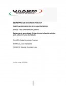 Evidencia de aprendizaje. El ejercicio de la función pública en la administración del Estado