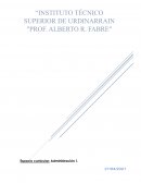 Espacio curricular: Administración