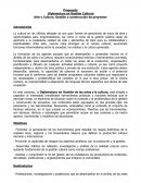 Arte y Cultura. Gestión y construcción de proyectos