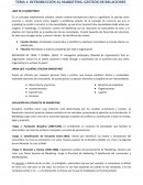 INTRODUCCIÓN AL MARKETING. GESTIÓN DE RELACIONES