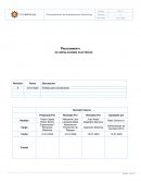 Procedimiento de instalaciones electricas
