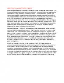 EMBARAZO EN ADOLECENTES -ENSAYO. Página 1