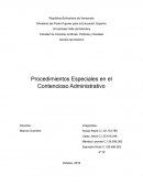 Procedimientos Especiales en el Contencioso Administrativo
