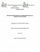 Ensayo del desarrollo de la comprensión lectora en alumnos de tercer grado