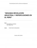 “SEGUNDA REVOLUCIÓN INDUSTRIAL Y REPERCUSIONES EN EL PERÚ”