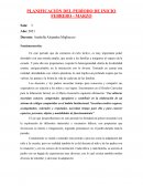 PLANIFICACIÓN DEL PERÍODO DE INICIO