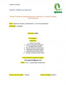 Ingeniería industrial y administración : Una nueva perspectiva