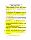 Cuestionario Normatividad Laboral Temas: IMSS e INFONAVIT