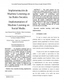 Implementación de Machine Lerarning en las Redes Sociales