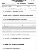 GUÍA DE COMPRENSIÓN LECTORA SEXTO AÑO BÁSICO