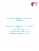 Actividad integradora 2, DERECHOS HUMANOS