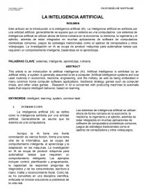 LA INTELIGENCIA ARTIFICIAL. Página 1