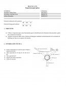 PRÁCTICA N°8 Espectroscopía óptica