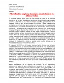 PIB, Inflación, empleo y desempleo ecuatoriano de los últimos 5 años