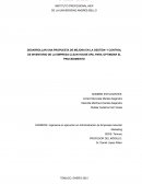 DESARROLLAR UNA PROPUESTA DE MEJORA EN LA GESTIÓN Y CONTROL DE INVENTARIO DE LA EMPRESA CLEAN HOUSE SPA, PARA OPTIMIZAR EL PROCEDIMIENTO