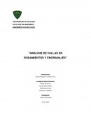 Analisis de fallas en rodamientos y engranajes