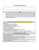Plan de Marketing Personal