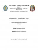 Informe de Movimiento Armónico Simple