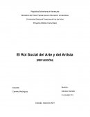 Proyecto Artístico Comunitario El Rol Social del Arte y del Artista (REFLEXIÓN)