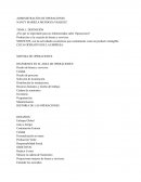 ¿Por qué es importante para un Administrador saber Operaciones?