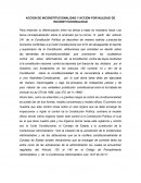 Accion de inconstitucionalidad y accion por nulidad de inconstitucionalidad