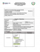 Grado y Grupo: 6° A Asignatura: Matemáticas