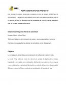 Constitución del proyecto de software de mantenimiento