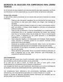 ENTREVISTA DE SELECCIÓN POR COMPETENCIAS PARA LÍDERES TÉCNICOS