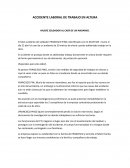 Accidente laboral de trabajo en altura