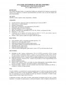 ANALISIS: DETERMINACION DE FOSFORO