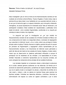 Resumen: “Entre el miedo y la distinción” de Jesús Enríquez